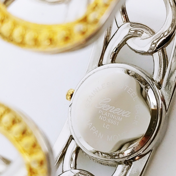 VTG Geneva Platinum Dual Tone Silver, Gold  Watch - Picture 5 of 8